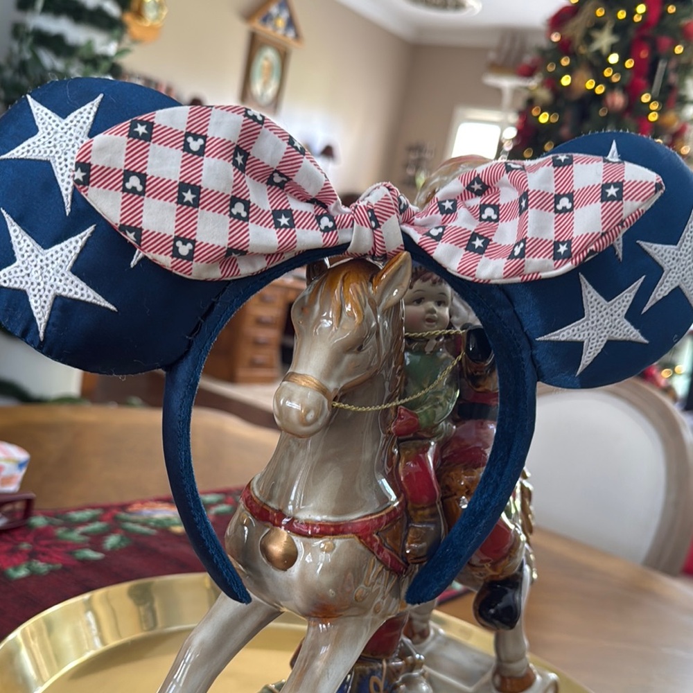 Disney Blue Star Minnie Mouse Ears Headband